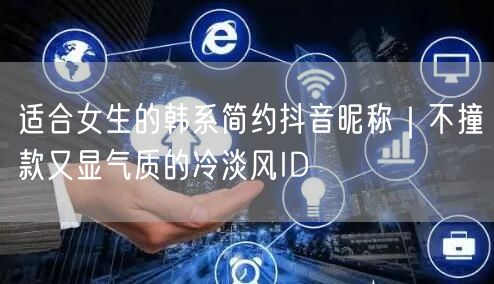 适合女生的韩系简约抖音昵称|不撞款又显气质的冷淡风ID