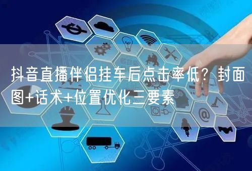 抖音直播伴侣挂车后点击率低?封面图+话术+位置优化三要素
