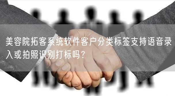 美容院拓客系统软件客户分类标签支持语音录入或拍照识别打标吗?