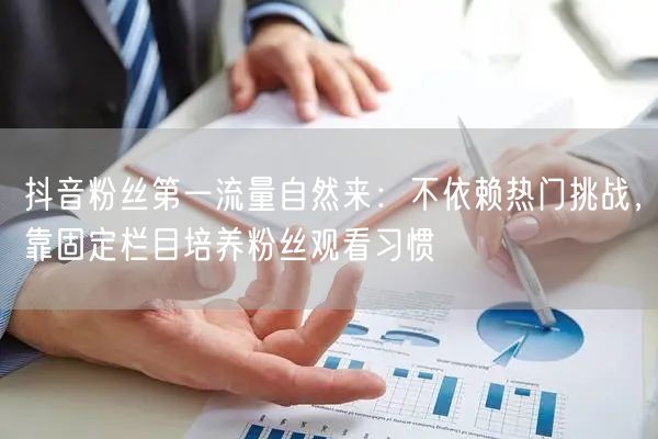 抖音粉丝第一流量自然来:不依赖热门挑战,靠固定栏目培养粉丝观看习惯