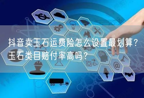 抖音卖玉石运费险怎么设置最划算?玉石类目赔付率高吗?