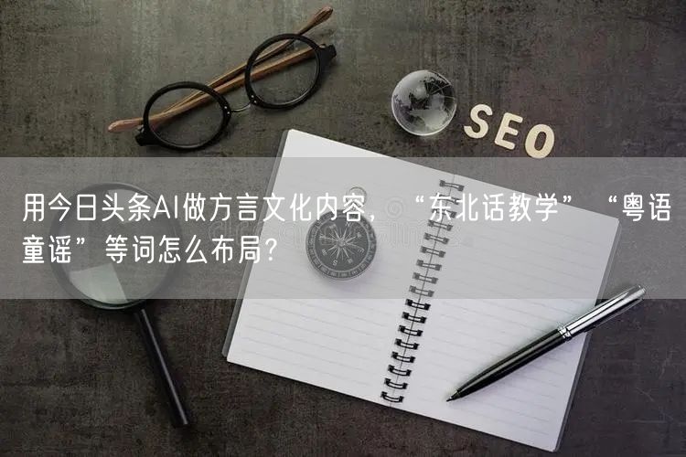 用今日头条AI做方言文化内容,“东北话教学”“粤语童谣”等词怎么布局?