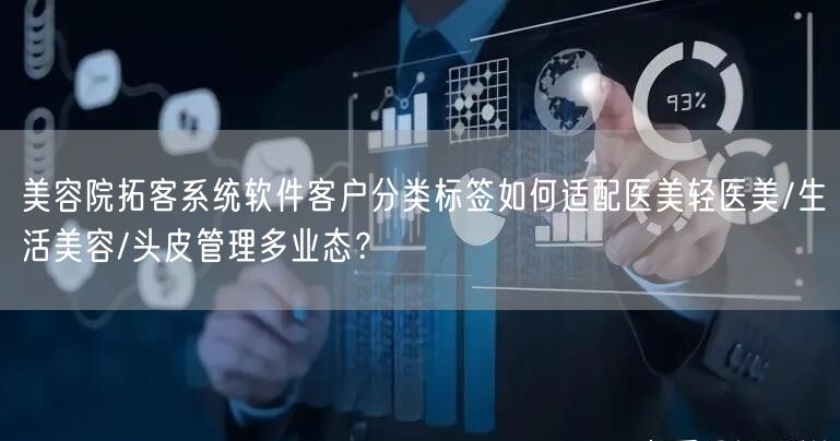 美容院拓客系统软件客户分类标签如何适配医美轻医美/生活美容/头皮管理多业态?