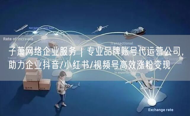 子萧网络企业服务|专业品牌账号代运营公司,助力企业抖音/小红书/视频号高效涨粉变