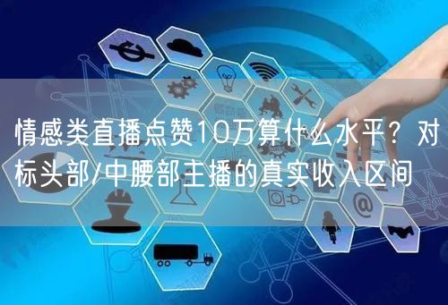 情感类直播点赞10万算什么水平？对标头部/中腰部主播的真实收入区间